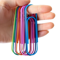 Colorful Jumbo Paper Clips 100mm - Pack of 20 - Office Supplies