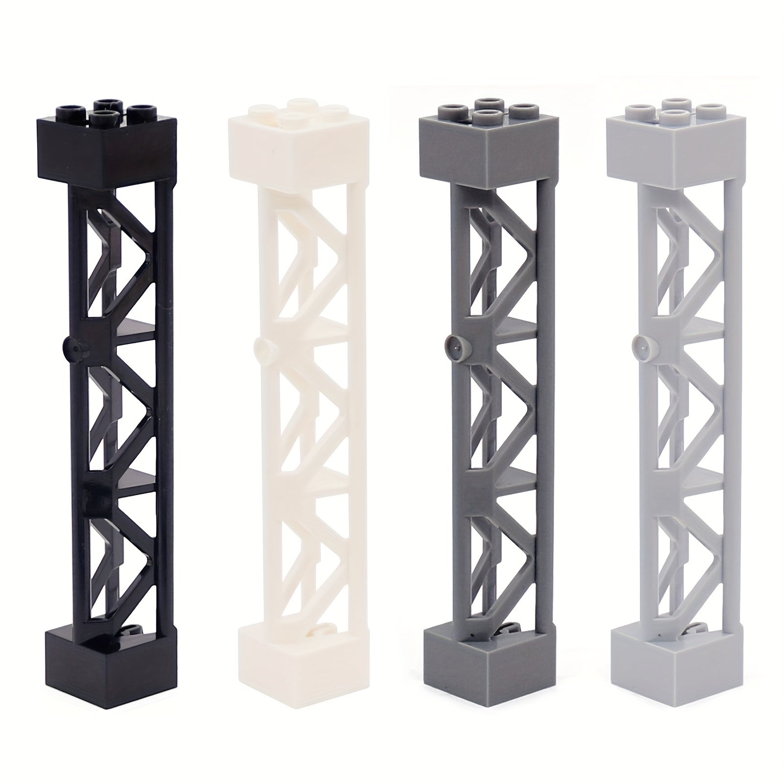 8pcs Building Blocks 2x2x10 Support Pillars Bricks Bulk Compatible 58827 95347