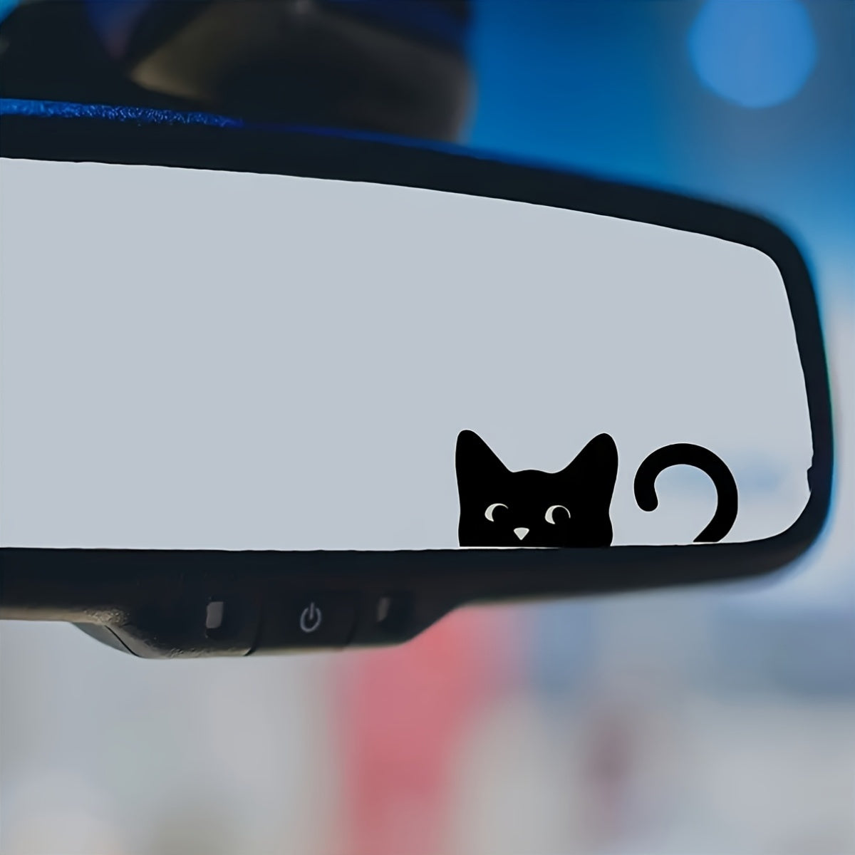 Cute Cartoon Cat Vinyl Sticker - Glossy Self Adhesive