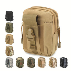 Men's Canvas Small Bag Casual Cell Phone Waist Bag for Travel Work