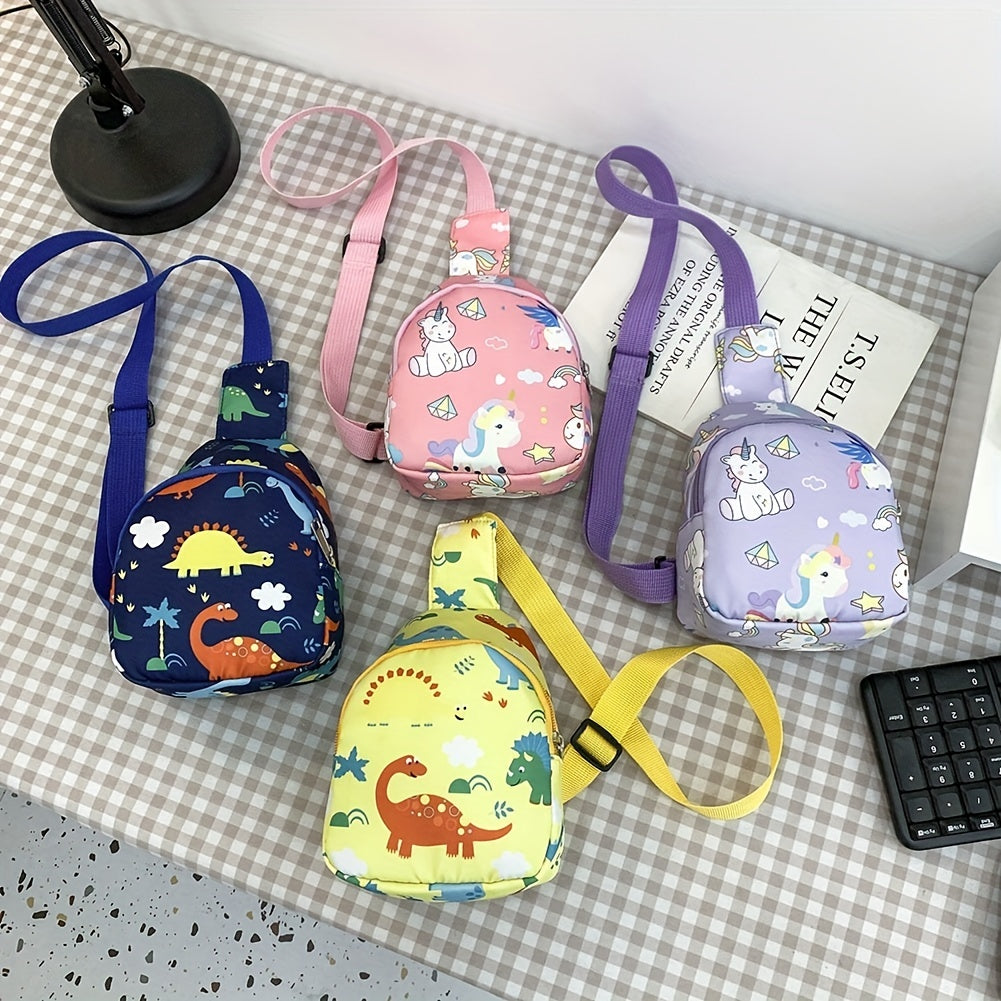 Kids Mini Crossbody Dinosaur Unicorn Nylon Chest Bag