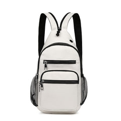 Zipper Front Sling Bag Casual Zipper Strap Backpack