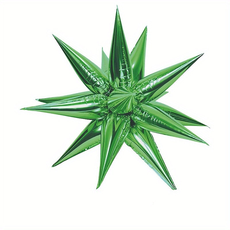12pcs Exploding Star Water Drop Light Aluminum Film Balloon