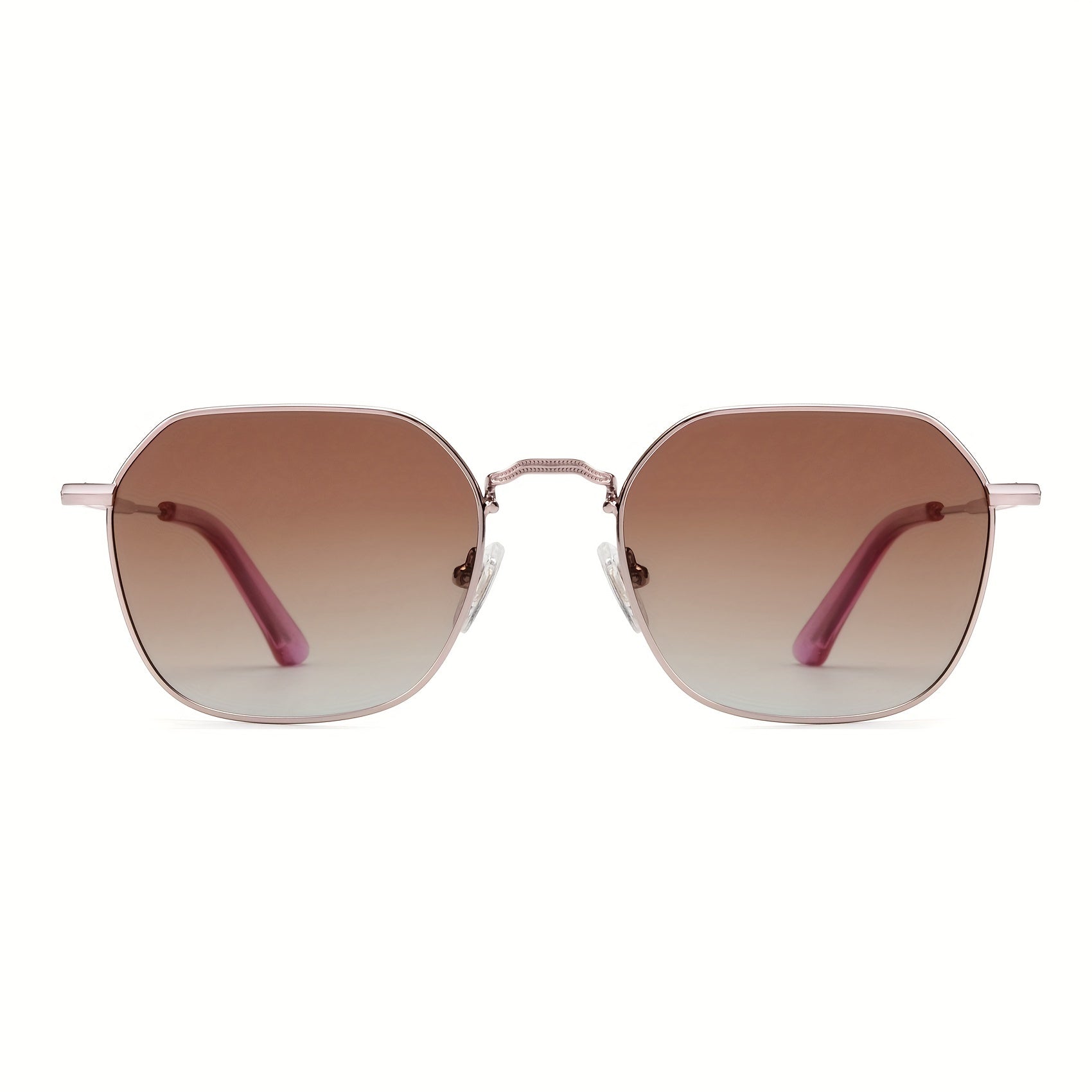 Polarized Hexagon Square Sunglasses Small Geometric Polygon Aviators