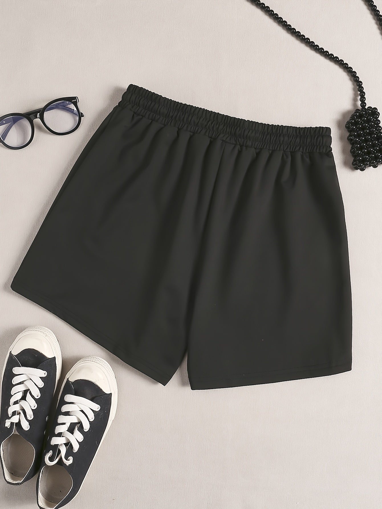  Slogan Print Home Wear Shorts
