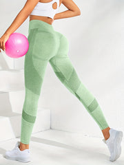 Striped Yoga Leggings Butt lifting Slimming Sports Pants