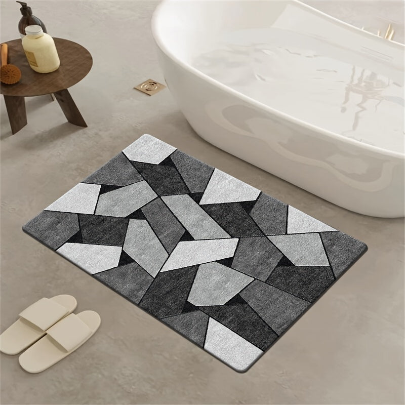 Irregular Pattern Diatom Mud Foot Mat Bathroom Kitchen Mat Non Slip Bathroom Rug