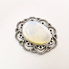 Vintage Boho Style Natural Crystal Stone Alloy Pendants