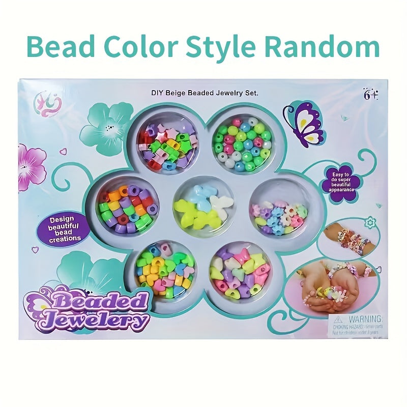 DIY Charm Bracelet Making Kit 240pcs Beads Chains Craft Girls Gift Set