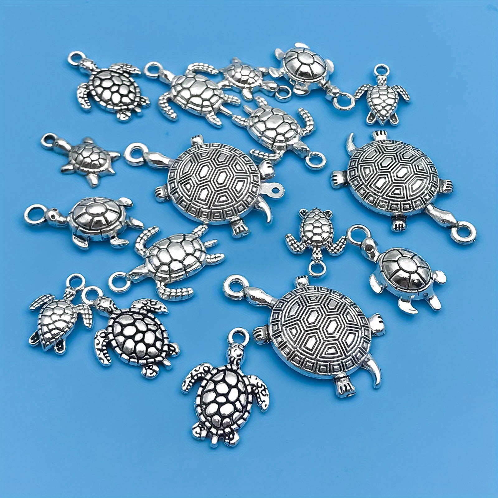 Ocean Animal Charms Pendants Set for DIY Necklace