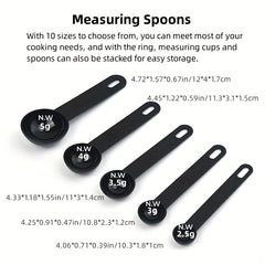 10pcs Measuring Cups And Spoons Set Kitchen Baking Cooking Tools