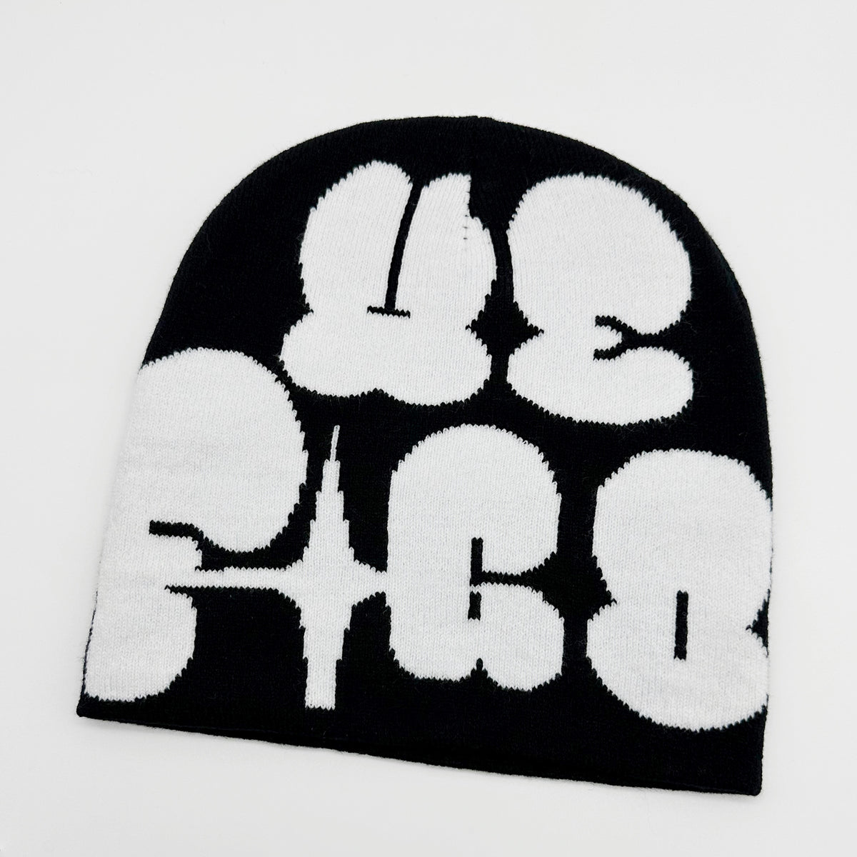 Fashionable Knitted Hat Pullover Hat Multicolor Letter Beanie