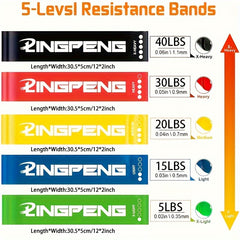 5 Level Yoga Resistance Band for Full Body Workout and Stretching