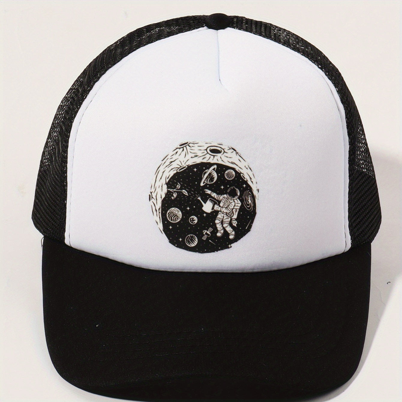 Astronaut Planet Trucker Hat Baseball Cap Sunshade Dad Hat