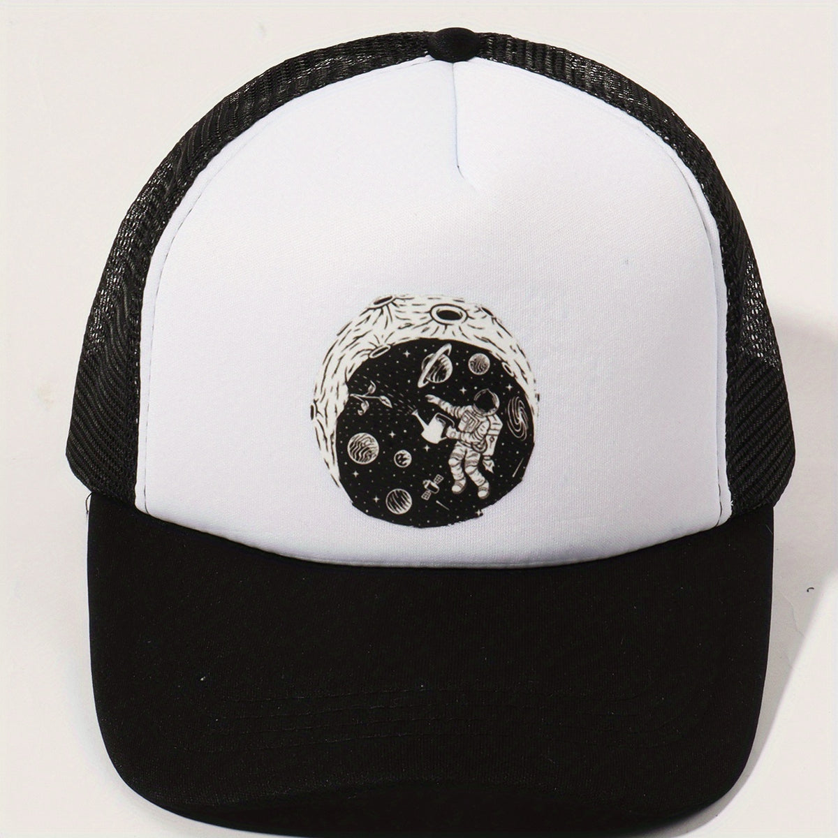 Astronaut Planet Trucker Hat Baseball Cap Sunshade Dad Hat