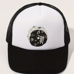 Astronaut Planet Trucker Hat Baseball Cap Sunshade Dad Hat