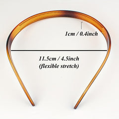 Acetate Headband Block Head Hoop Hair Band for Girls Women