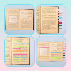 1305pcs Label Sticker Set Index Stickers 1200 Pieces Transparent Sticky Notes