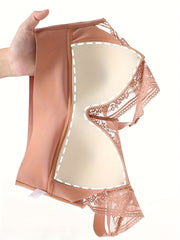 Lace Wireless Push Up Bra Comfortable Breathable Women's Lingerie