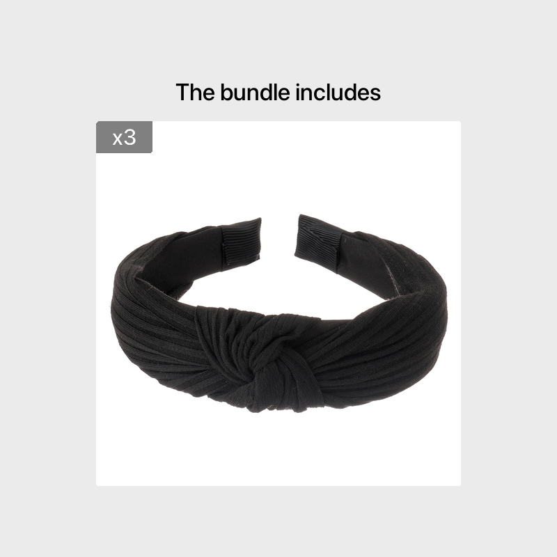 Twist Knotted Headband Solid Hair Hoop Cross Knot Women's Hair Accessories