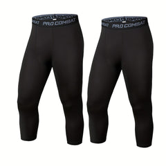 2 Pack Quick Drying Compression Leggings for Sports & Yoga