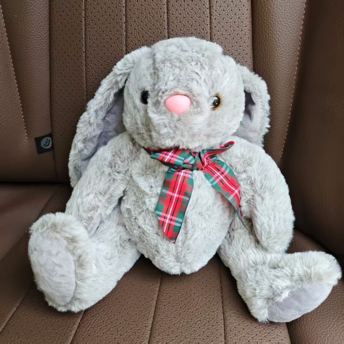 Cuddly Rabbit Plush Toy Soft Polyester Filled with Long Eared Furry Texture