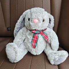 Cuddly Rabbit Plush Toy Soft Polyester Filled with Long Eared Furry Texture