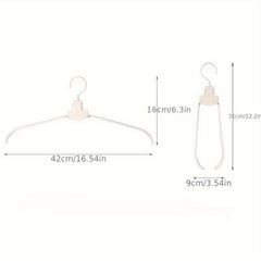 3pcs Non Slip Folding Hangers Travel Cloth Hanger Clothespin Towel Sock Organize