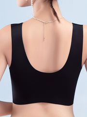 Floral Lace Full Coverage Sports Bra For Women, Breathable Push Up Yoga Bra