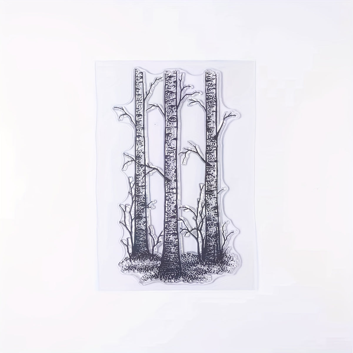 Tree Transparent Stamps for Holiday Card Making Decoration