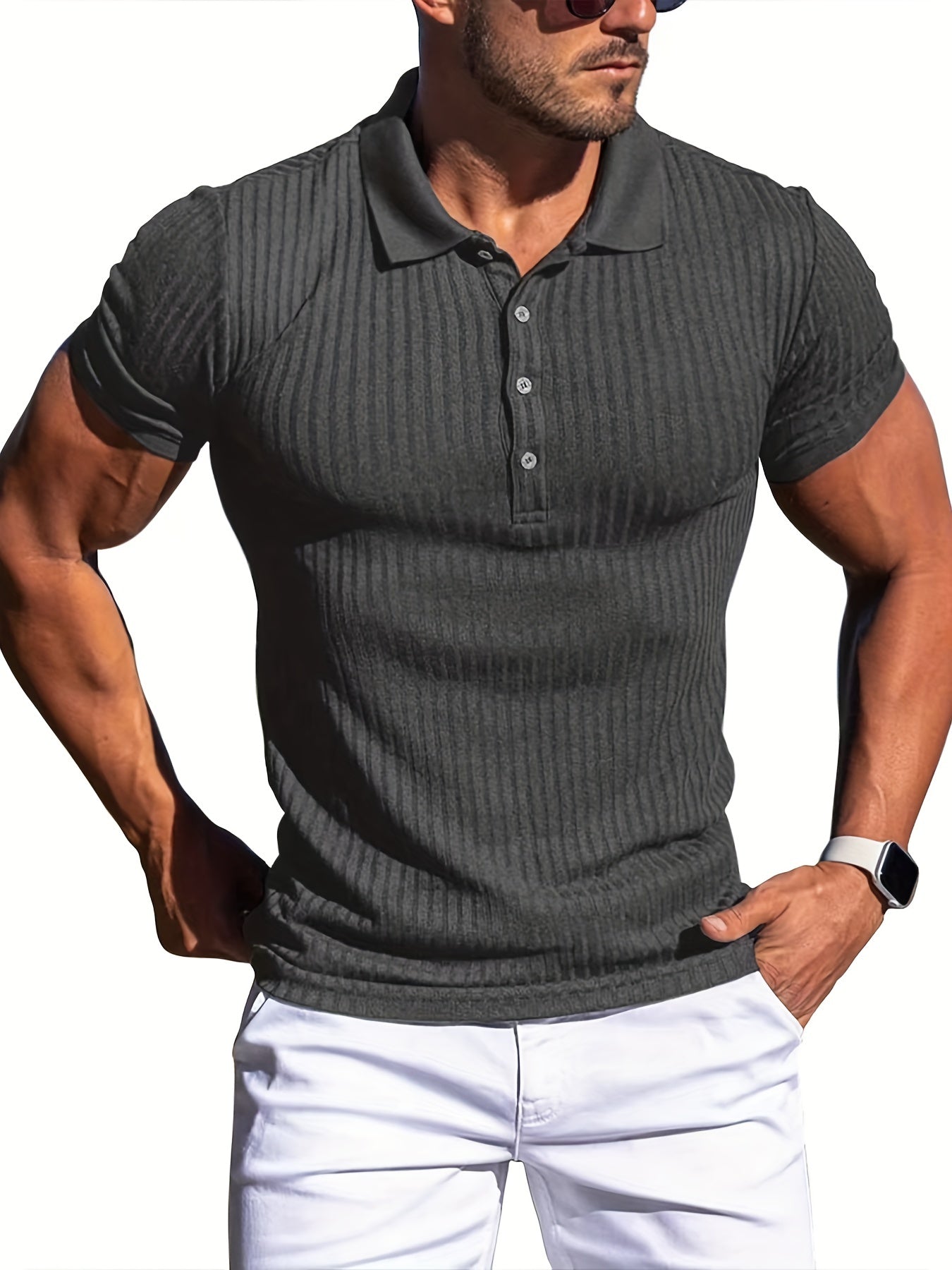Men's Vintage Casual Button Up Shirt Summer Outdoor