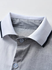 Boys Casual Long Sleeve Lapel Shirt for Summer Outdoor