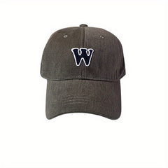 W Embroidery Baseball Cap Casual Women Sun Hat Outdoor Sunscreen Sports Hats