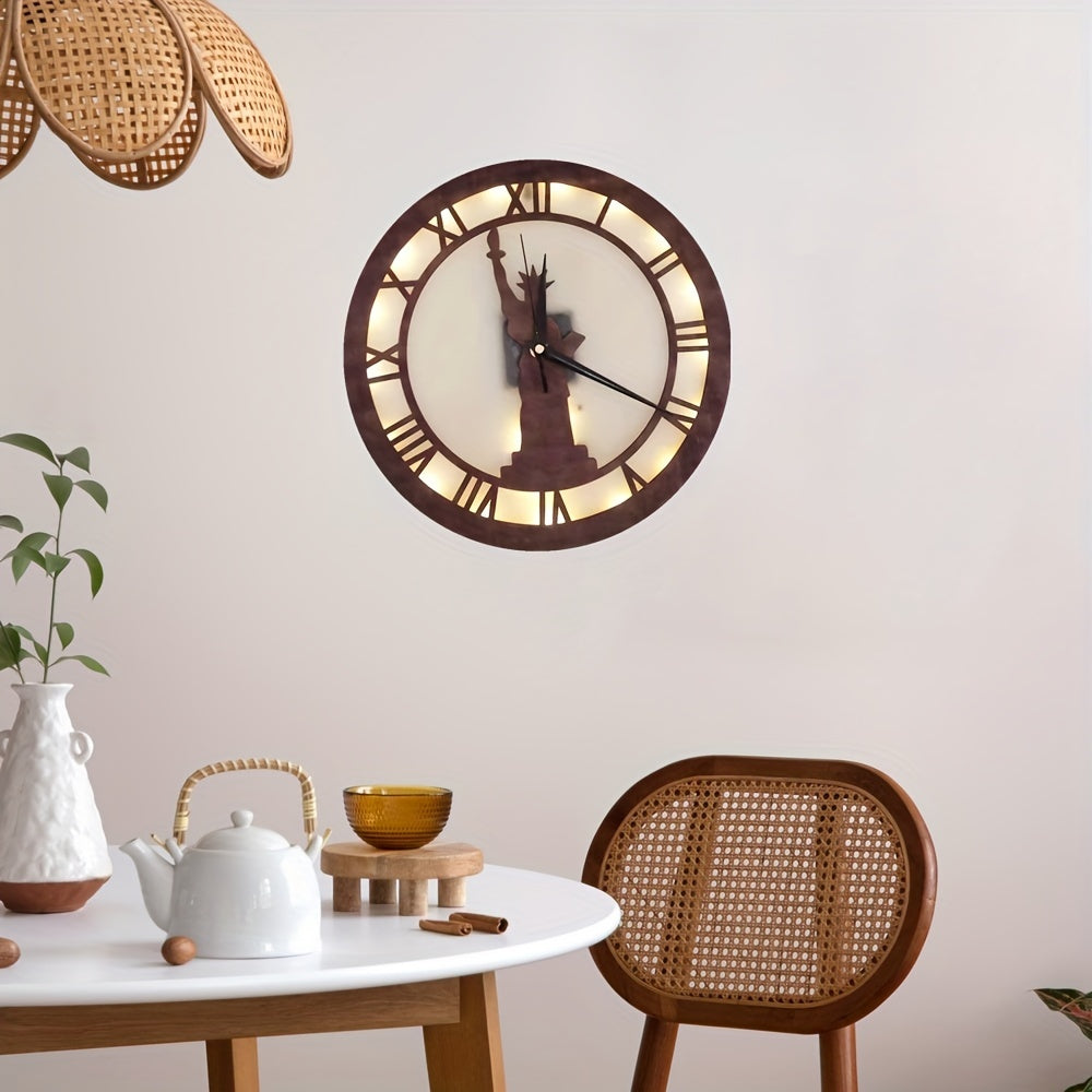 LED Goddess Styling Clock Creative Lamp