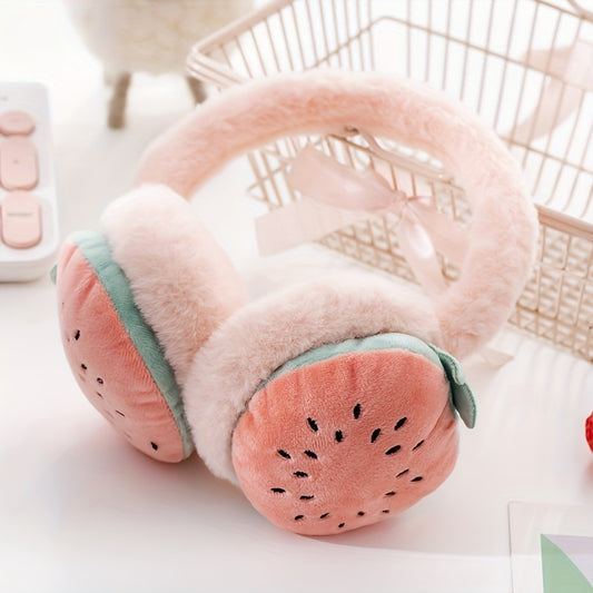 Fruit Earmuffs Warm Plush Suitable For Outdoor - Christmas Halloween