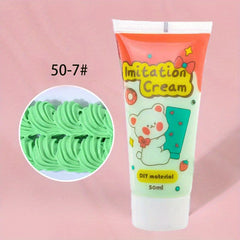 50ml Simulated Cream Glue Set Small Hair Clip Resin Cream Glue