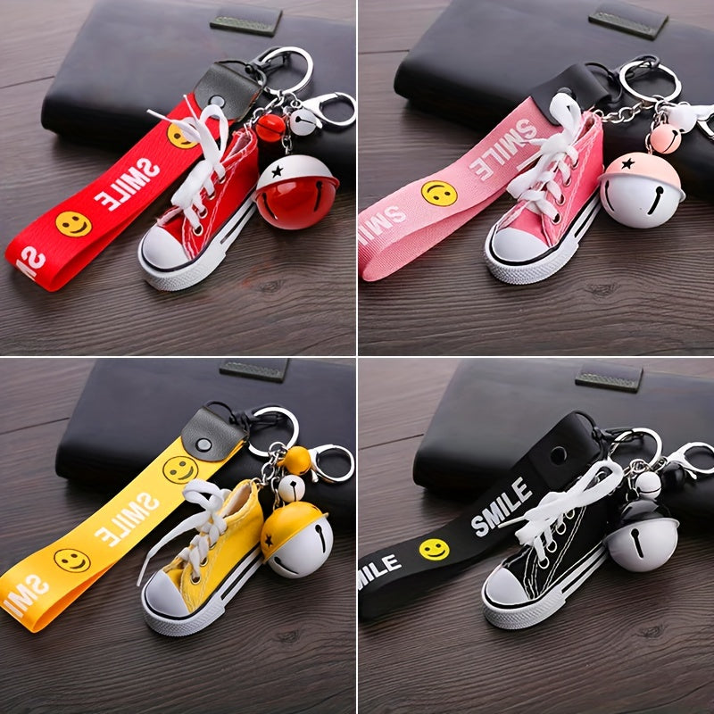 Small Shoes Keychain Ring Car Keychain Wristlet Strap Hand Wrist Key Ring