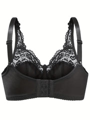  Sexy Bra Women's Plus Lace Underwire Full Cover Mini Bow Light Bra