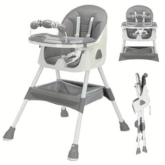Adjustable Children High Chair & Table For Toddler