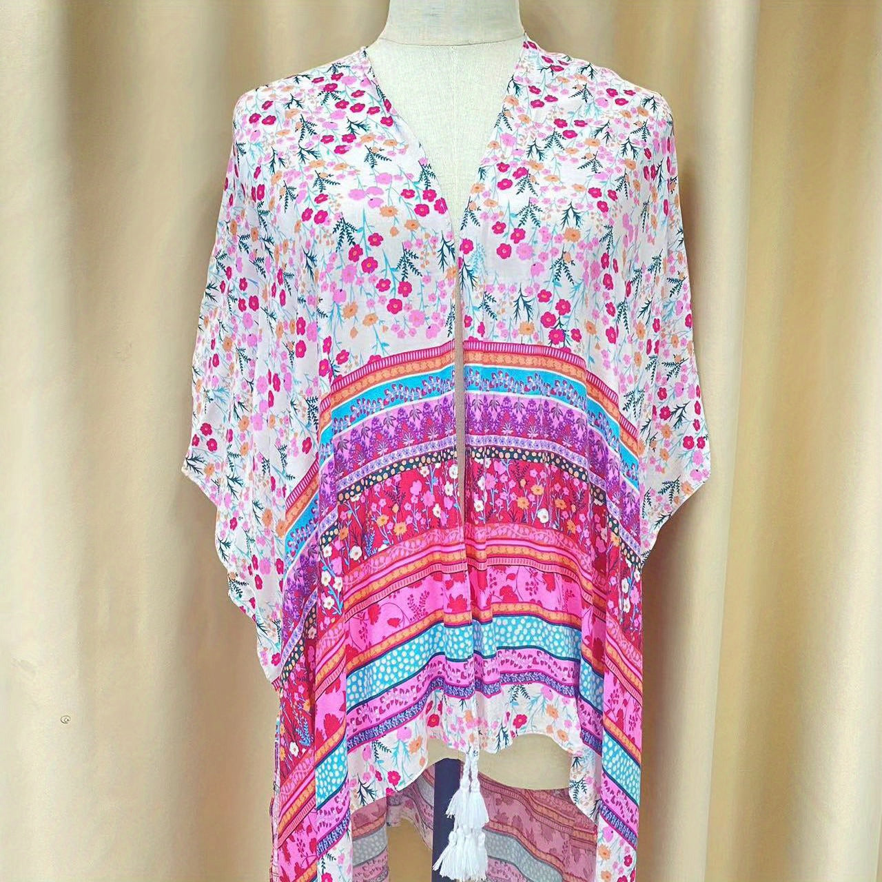 Hawaiian Style Floral Print Beach Towel Shawl
