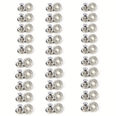 30pcs Letter Retro Buttons Removable Decorative Accessories With Screwdriver