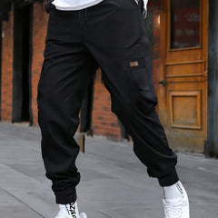 Men's Loose Cargo Work Pants Outdoor Streetwear Hiphop Style