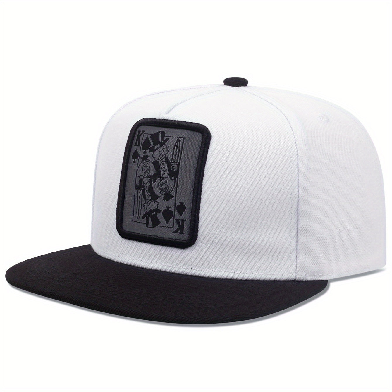 Unisex Sunshade Baseball Cap With PlayingCard Embroidery