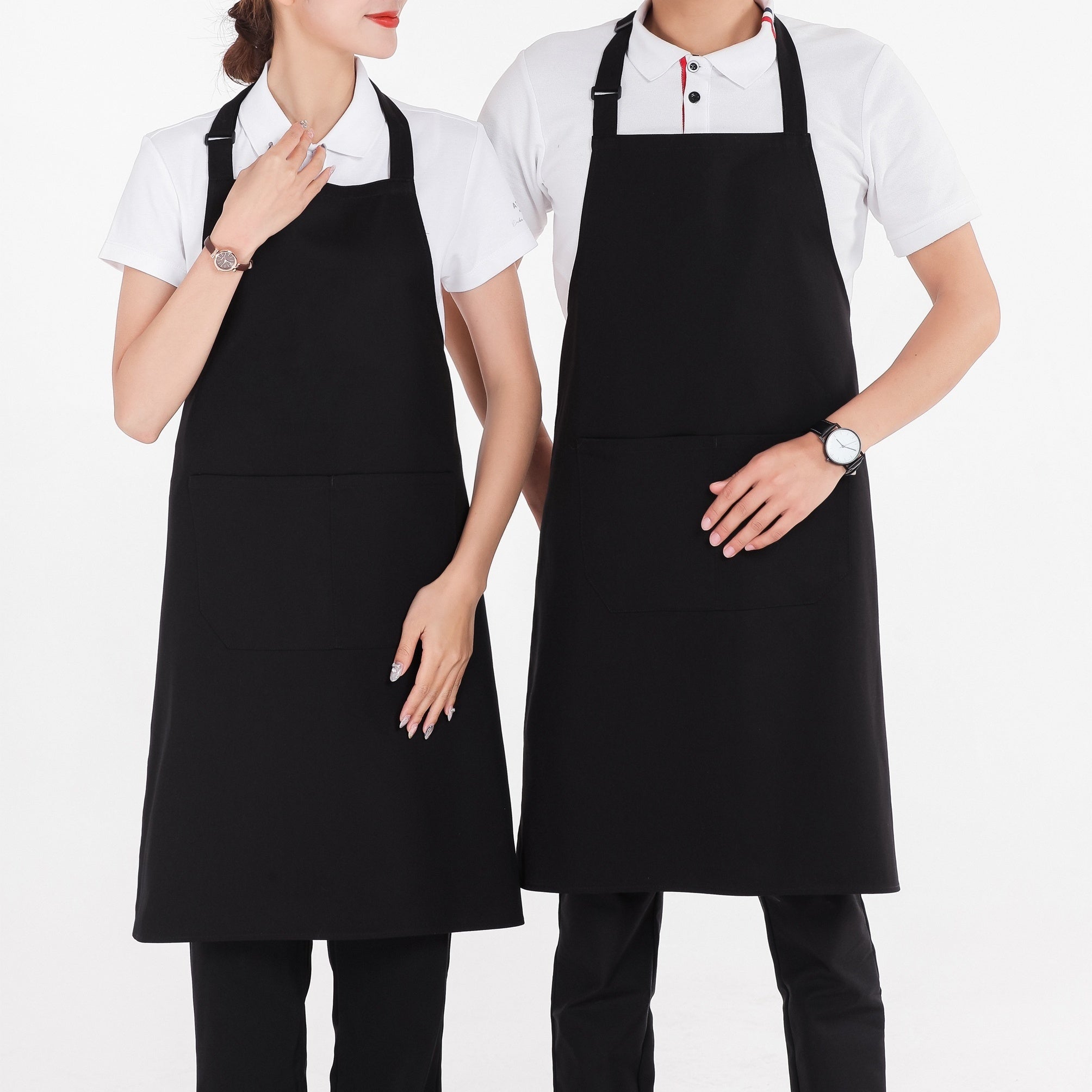 Adjustable Waterproof Cooking Apron Household Solid Apron