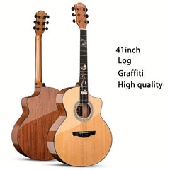 Folk Guitar 41 inch Hand Protector Shining Beginner Guitar