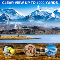 HD 40X60 Monocular Telescope with Compass & Magnifying Glass