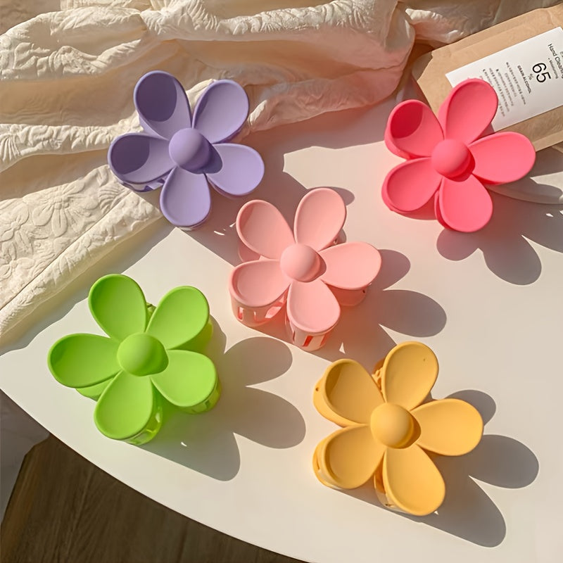Sweet Matte Hair Claw Clip Flower Hairpin Hair Accessories