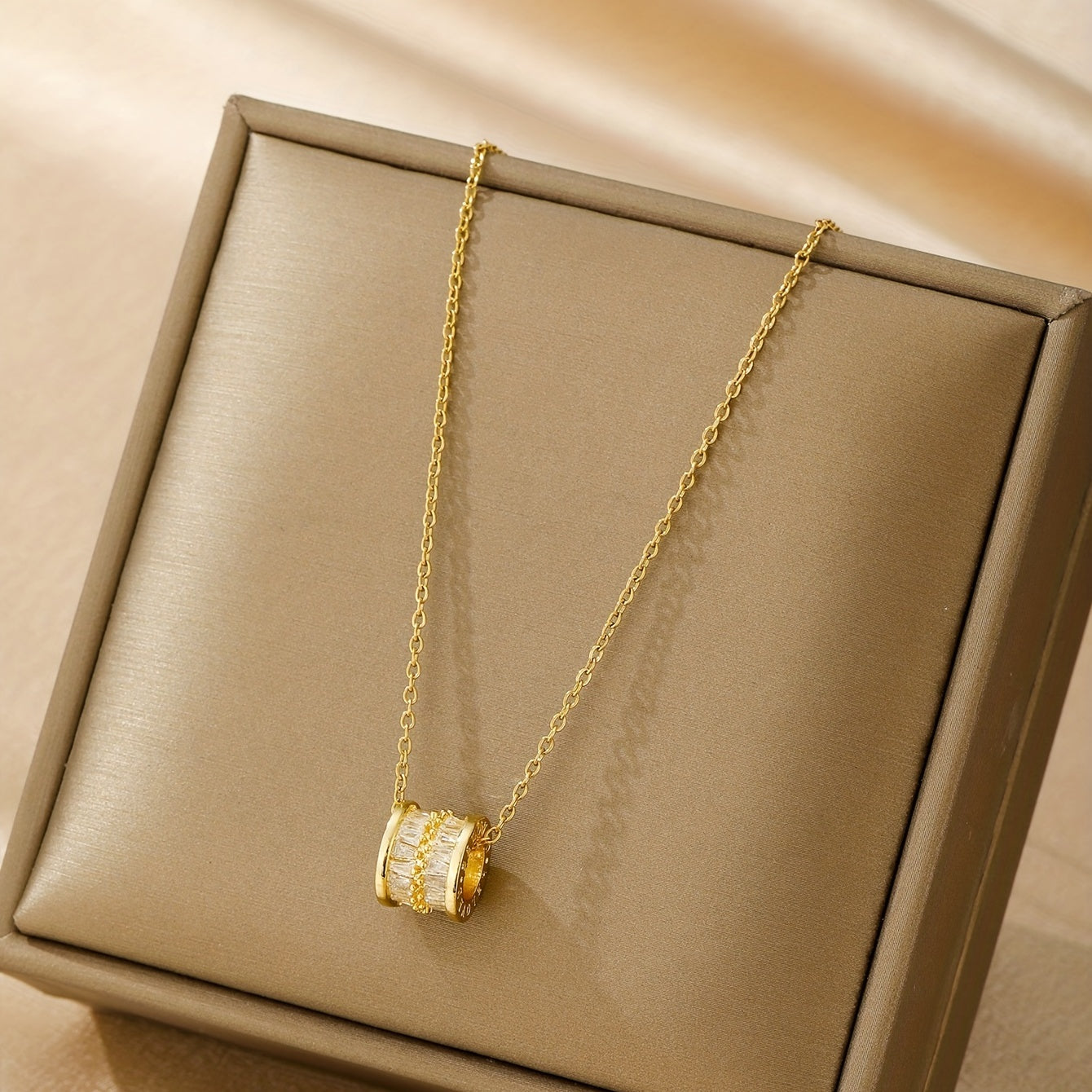 Stainless Steel Rhinestone Waist Necklace for Men and Women