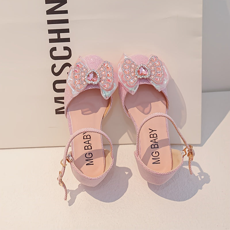 Girls Sandals Summer Kids Princess Shoes With Fancy Bow Ties