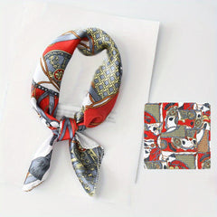 Chain Pattern Bandana Neckerchief Scarf Wrap Head Wrap